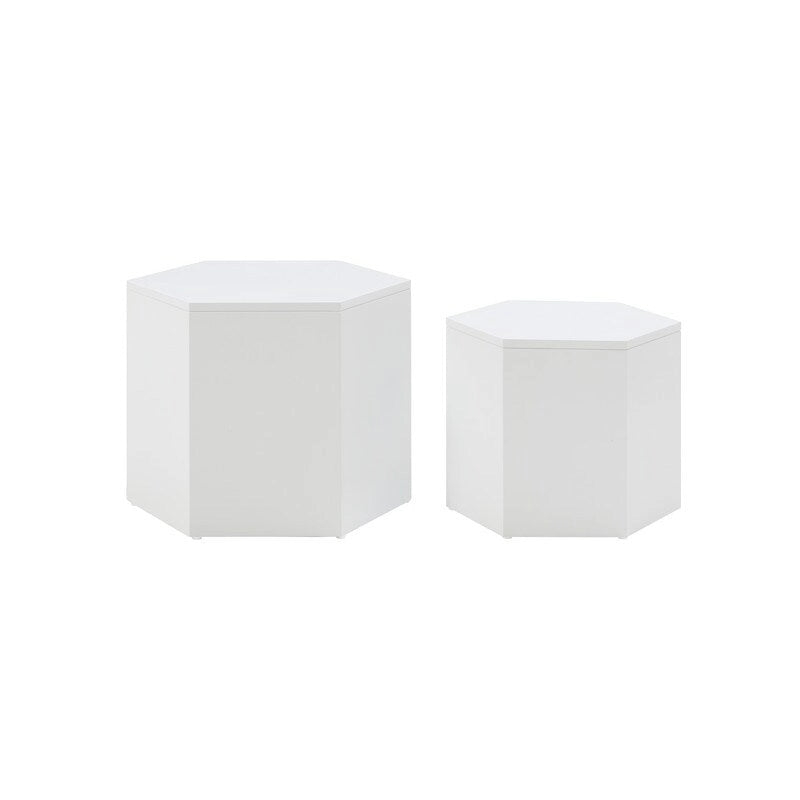 Tables gigognes (lot de 2) – MDF avec placage bois