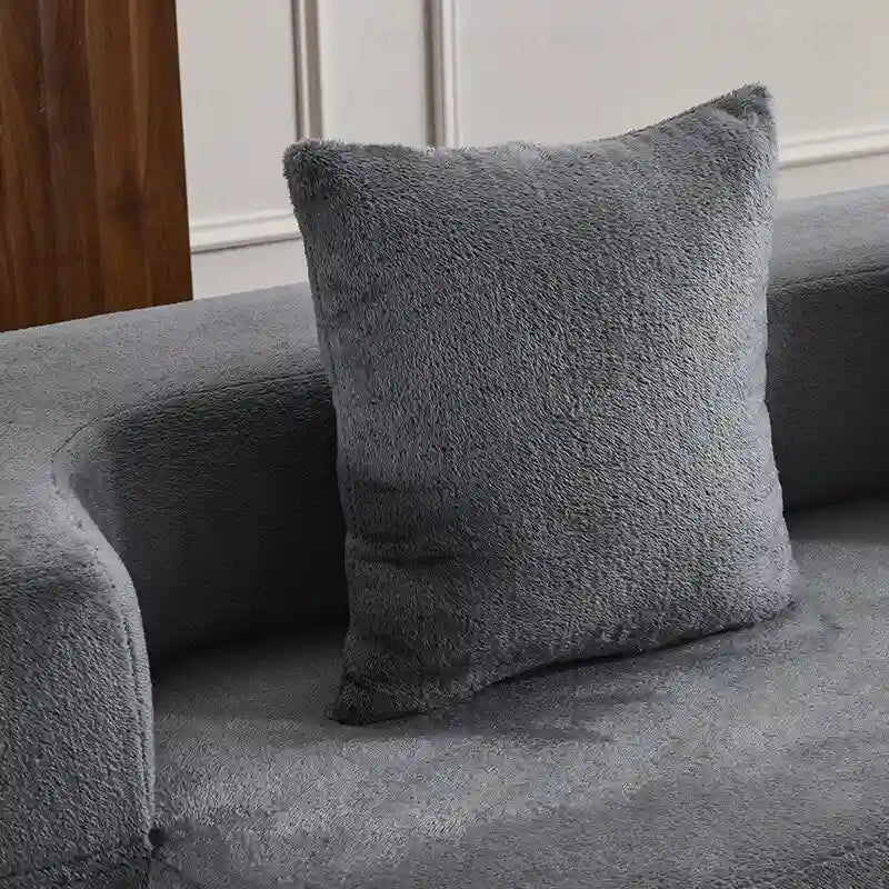 Canapé de sol transformable avec poufs ottomans