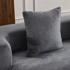 Canapé de sol transformable avec poufs ottomans