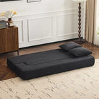 Canapé de sol transformable avec poufs ottomans