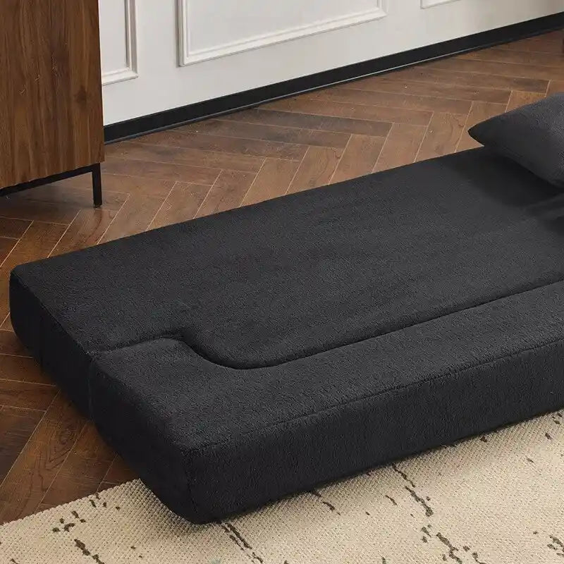 Canapé de sol transformable avec poufs ottomans