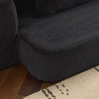 Canapé de sol transformable avec poufs ottomans