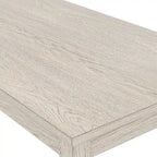 Table à manger en bois massif gris avec pieds carrés, table de cuisine de style ferme de 160 cm pour 4-6 personnes