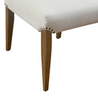Lot de 2 chaises de salle à manger capitonnées couleur crème