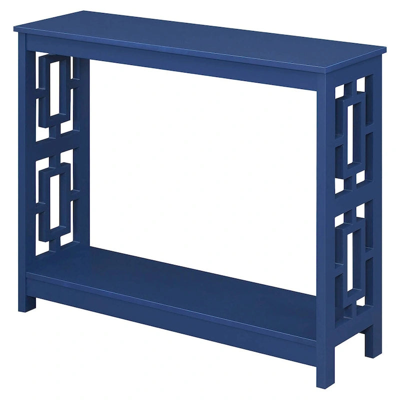 Console carrée avec étagère inférieure