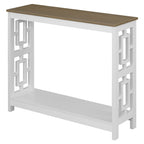 Console carrée avec étagère inférieure