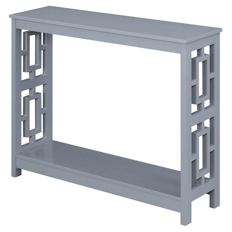 Console carrée avec étagère inférieure