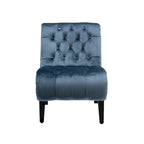 Fauteuil d'appoint rembourré avec pieds en bois