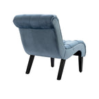 Fauteuil d'appoint rembourré avec pieds en bois