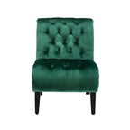 Fauteuil d'appoint rembourré avec pieds en bois