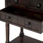 Console à 3 tiroirs avec étagère inférieure