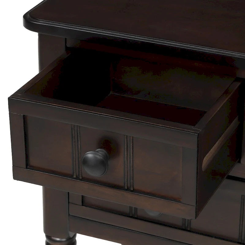 Console à 3 tiroirs avec étagère inférieure