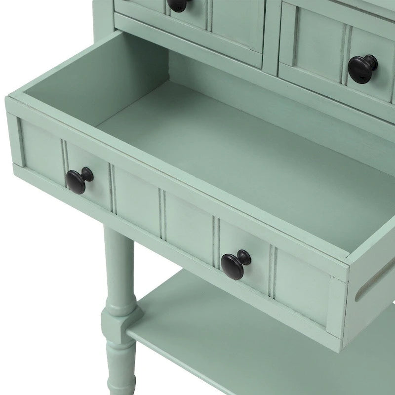 Console à 3 tiroirs avec étagère inférieure