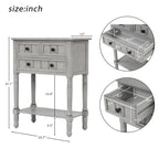 Console à 3 tiroirs avec étagère inférieure