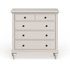 Commode 4 tiroirs finition blanc cassé