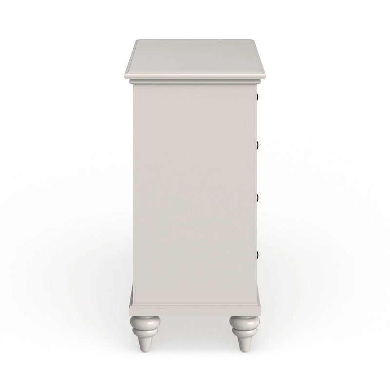 Commode 4 tiroirs finition blanc cassé