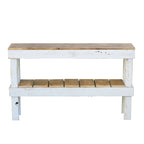 Console deux plateaux en bois recyclé