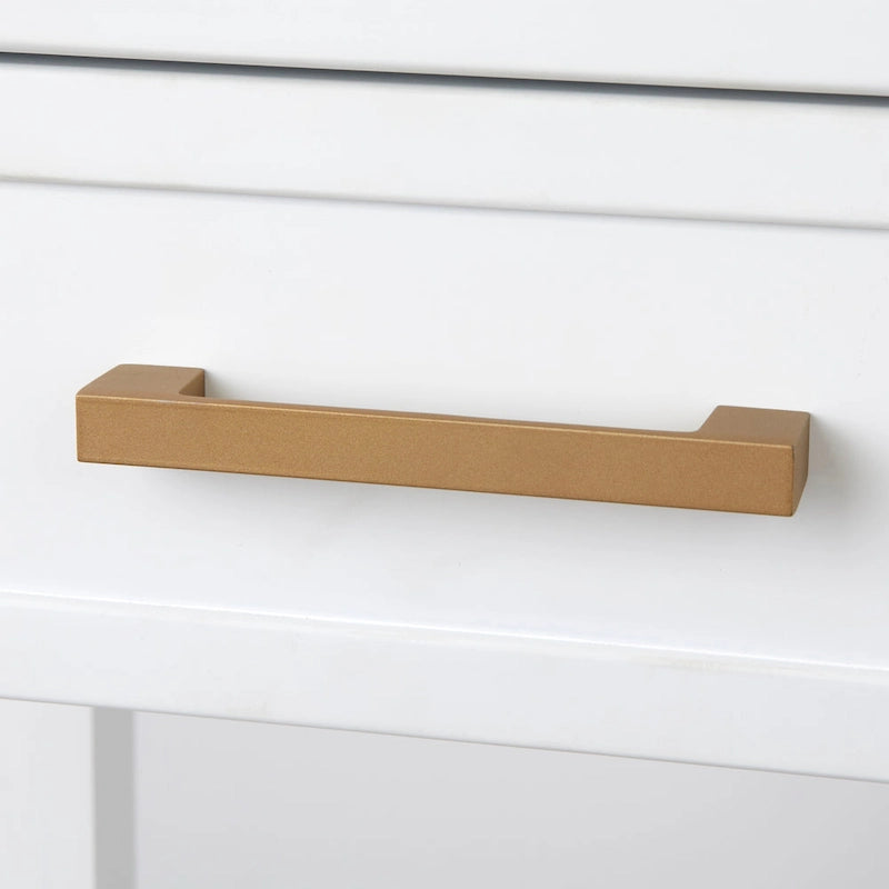 Table de chevet Mid-Century avec tiroir et étagère – Blanc