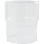 Table d'appoint moderne en verre – transparente ou rouge