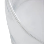 Table d'appoint moderne en verre – transparente ou rouge