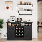 Meuble de café de style ferme avec rangement