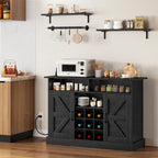 Meuble de café de style ferme avec rangement
