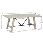 Table à manger rectangulaire Sonoma