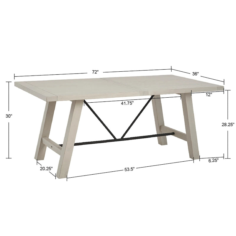 Table à manger rectangulaire Sonoma