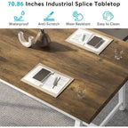 Table de conférence rectangulaire de 180 cm pour 6 à 8 personnes