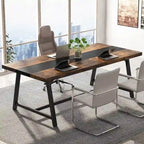 Table de conférence rectangulaire de 180 cm pour 6 à 8 personnes