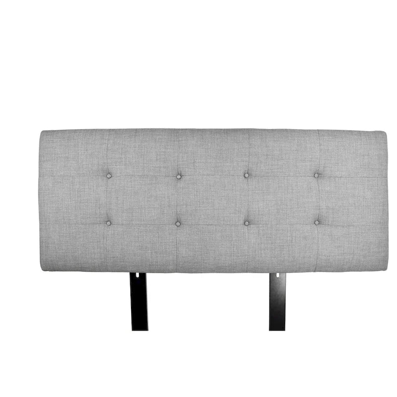 Tête de lit capitonnée – Gris foncé