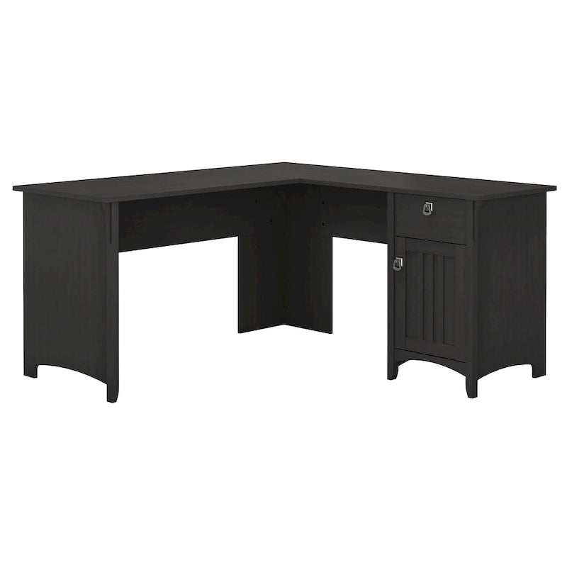 Bureau de rangement en L avec meuble de rangement et tiroir