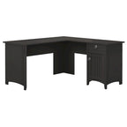 Bureau de rangement en L avec meuble de rangement et tiroir