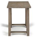 Bureau en bois massif de style industriel, 142 cm de large