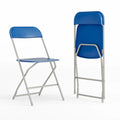 Chaise pliante en plastique de qualité commerciale - Lot de 2 - Capacité de 295 kg
