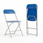 Chaise pliante en plastique de qualité commerciale - Lot de 2 - Capacité de 295 kg