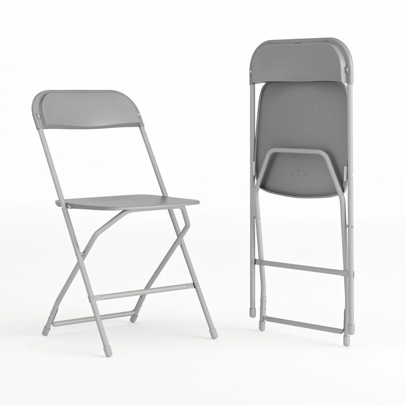 Chaise pliante en plastique de qualité commerciale - Lot de 2 - Capacité de 295 kg