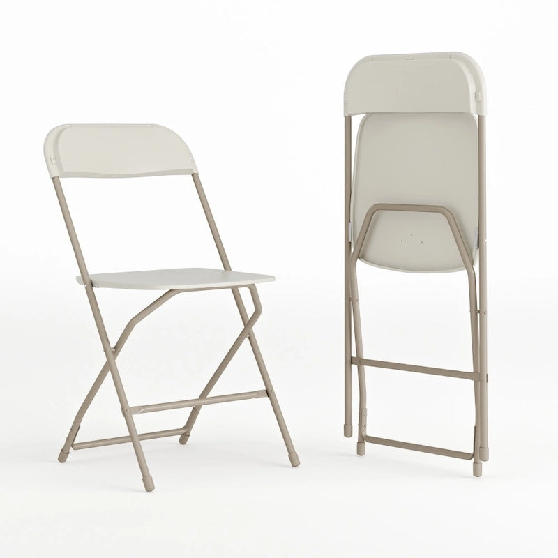 Chaise pliante en plastique de qualité commerciale - Lot de 2 - Capacité de 295 kg