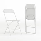Chaise pliante en plastique de qualité commerciale - Lot de 2 - Capacité de 295 kg