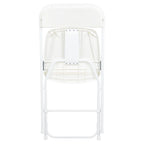 Chaise pliante en plastique de qualité commerciale - Lot de 2 - Capacité de 295 kg