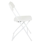 Chaise pliante en plastique de qualité commerciale - Lot de 2 - Capacité de 295 kg