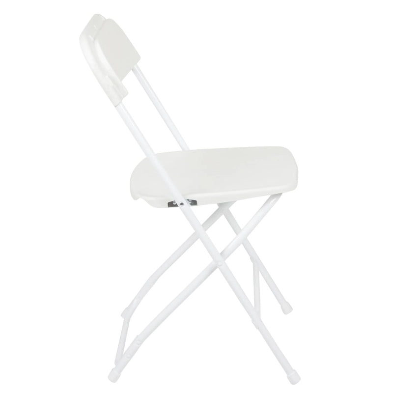 Chaise pliante en plastique de qualité commerciale - Lot de 2 - Capacité de 295 kg