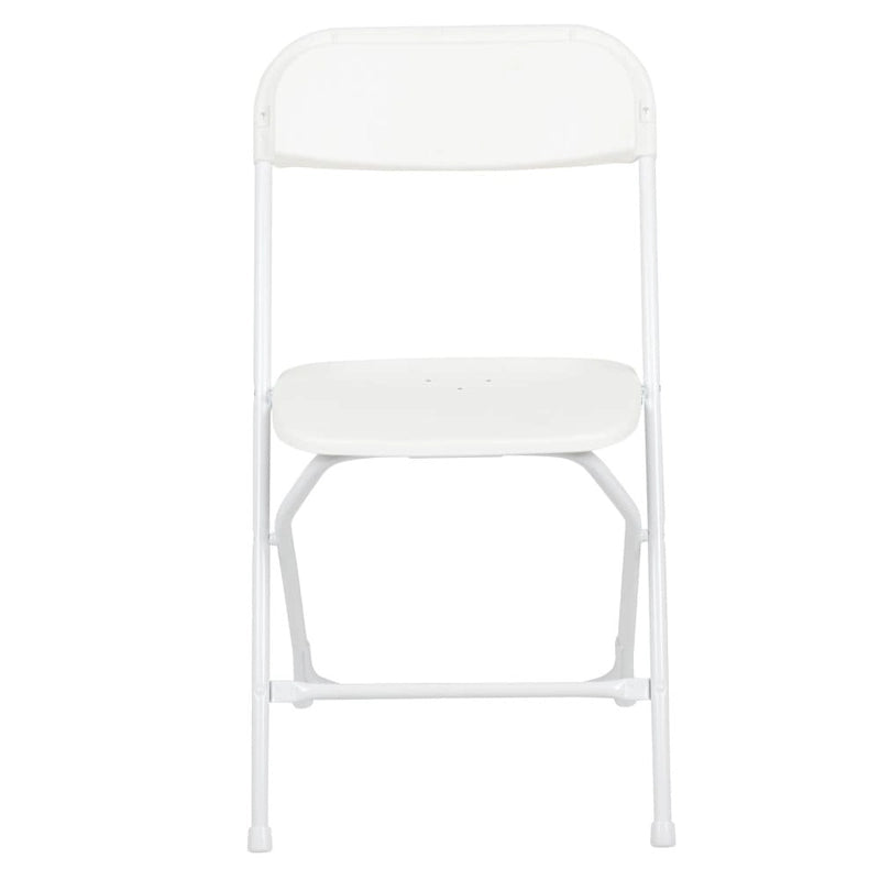 Chaise pliante en plastique de qualité commerciale - Lot de 2 - Capacité de 295 kg
