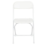 Chaise pliante en plastique de qualité commerciale - Lot de 2 - Capacité de 295 kg