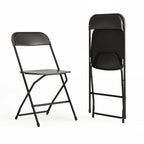 Chaise pliante en plastique de qualité commerciale - Lot de 2 - Capacité de 295 kg