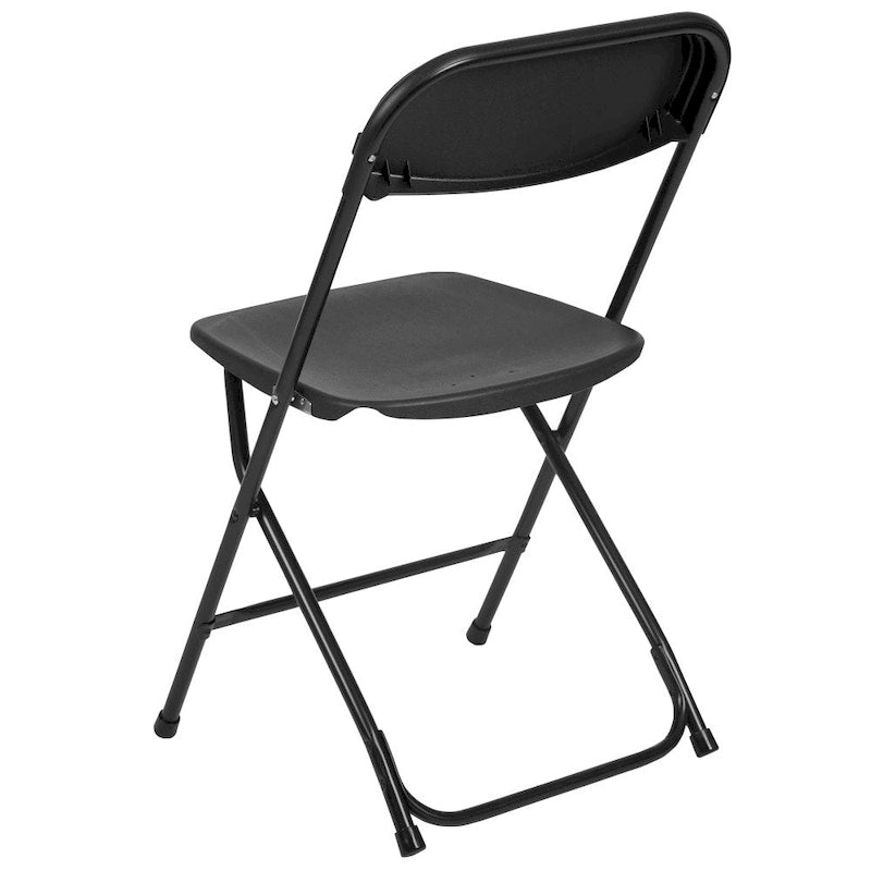 Chaise pliante en plastique de qualité commerciale - Lot de 2 - Capacité de 295 kg
