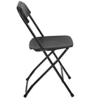Chaise pliante en plastique de qualité commerciale - Lot de 2 - Capacité de 295 kg