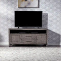 Meuble TV de 168 cm de couleur charbon de bois poussiéreux