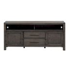 Meuble TV de 168 cm de couleur charbon de bois poussiéreux