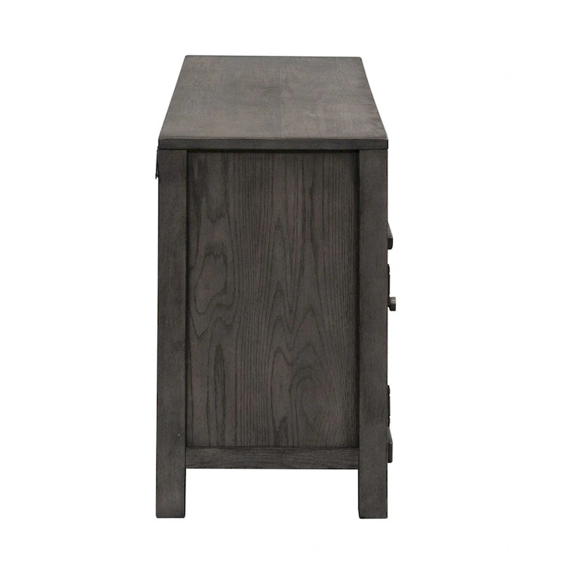 Meuble TV de 168 cm de couleur charbon de bois poussiéreux